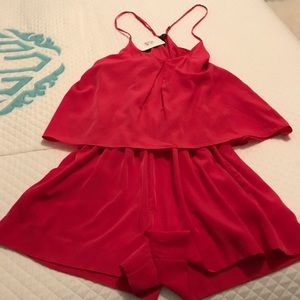 NWT ZOA Romper Hot Pink Size XS